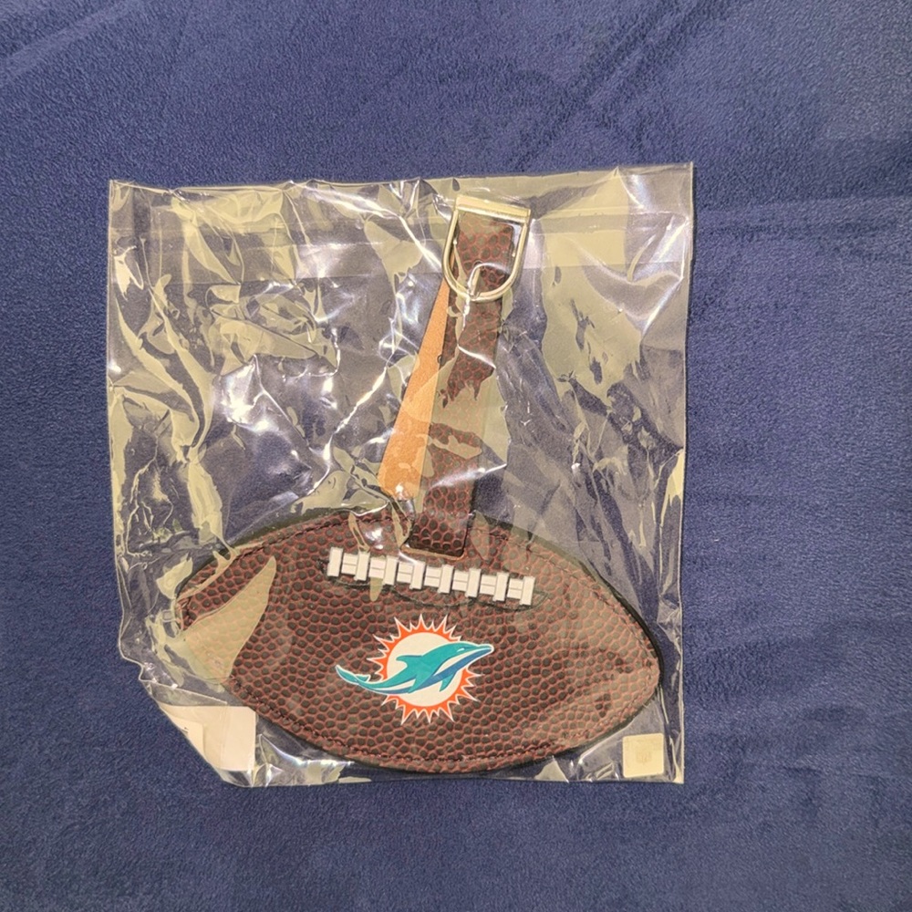 Miami Dolphins Luggage Tag, RARE, NIP
